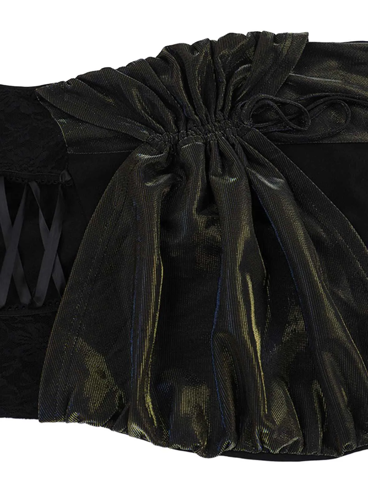 Black 1980s Gothic Slip Lace Maxi Dress sold by Retro Stage product image thumbnail 4