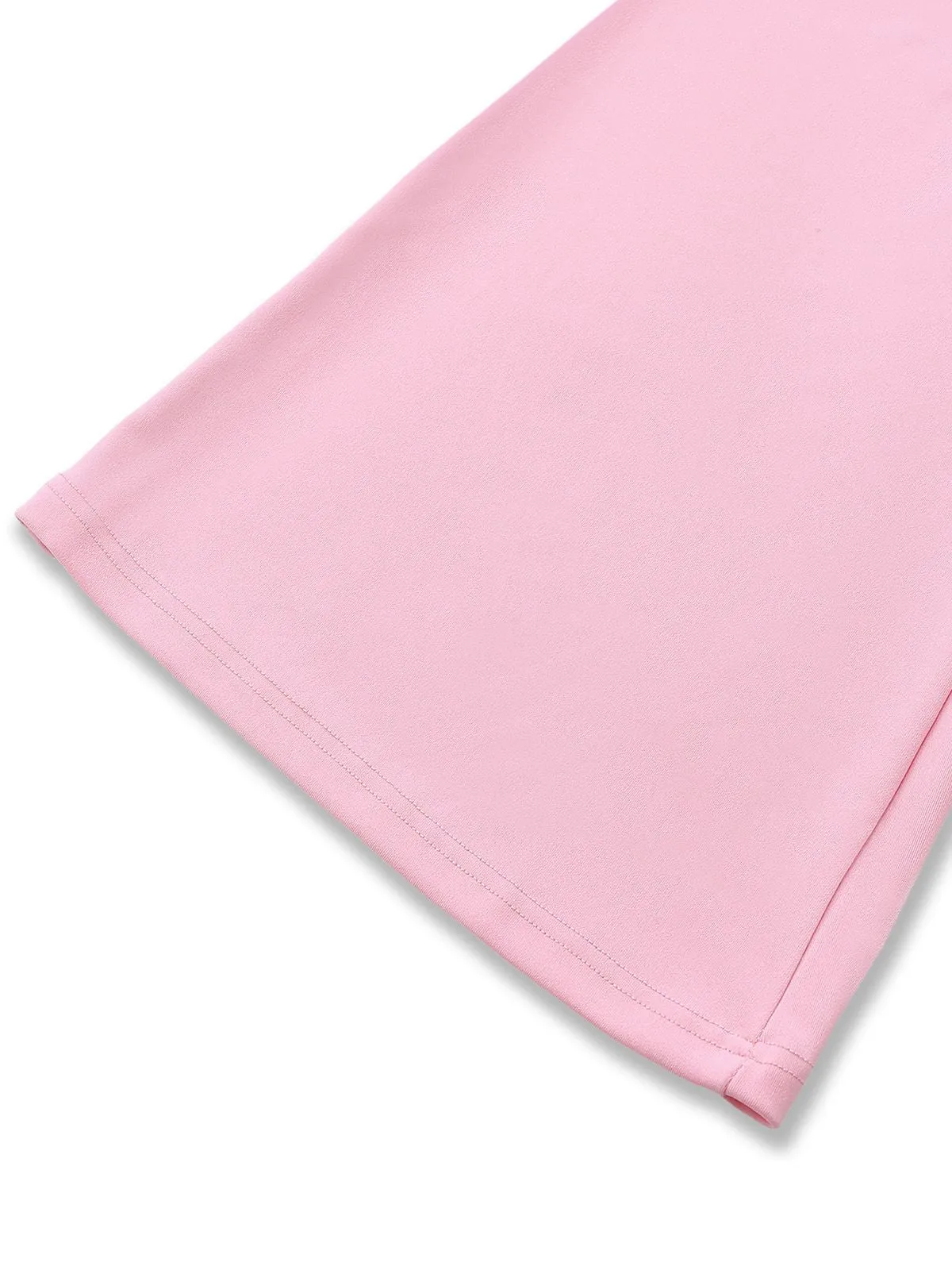 Pink 1970s Sequin Feather -Sleeve Wide-Leg Jumpsuit sold by Retro Stage product image thumbnail 5