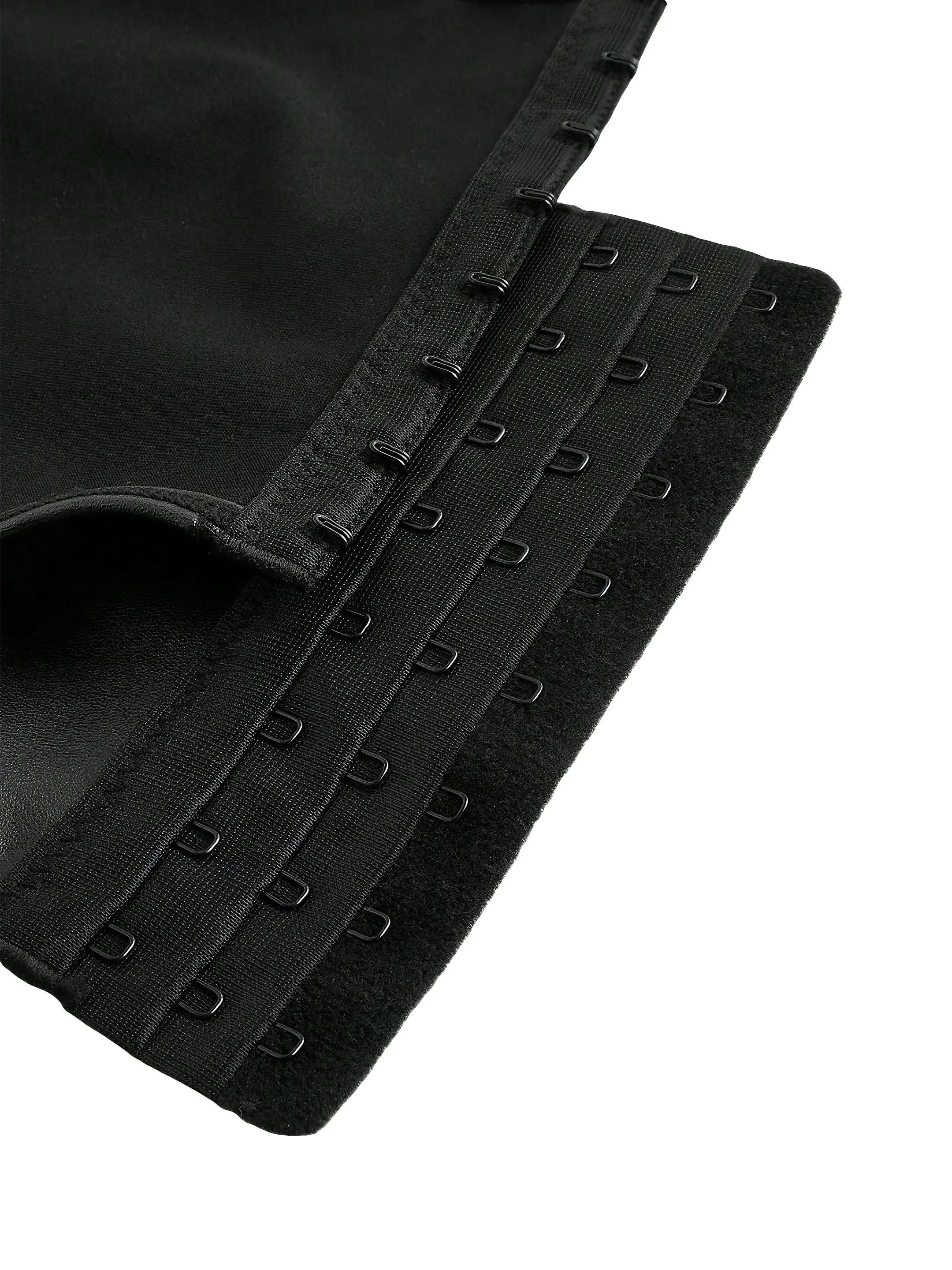 Black 1970s Leather Gothic Bat Wing Corset sold by Retro Stage product image thumbnail 4