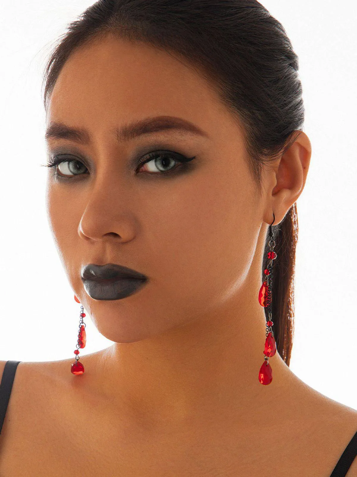 Gothic Waterdrop Pendant Earrings sold by Retro Stage product image thumbnail 5