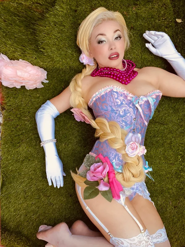 Vintage Palace Print Lace-Up Corset sold by Retro Stage