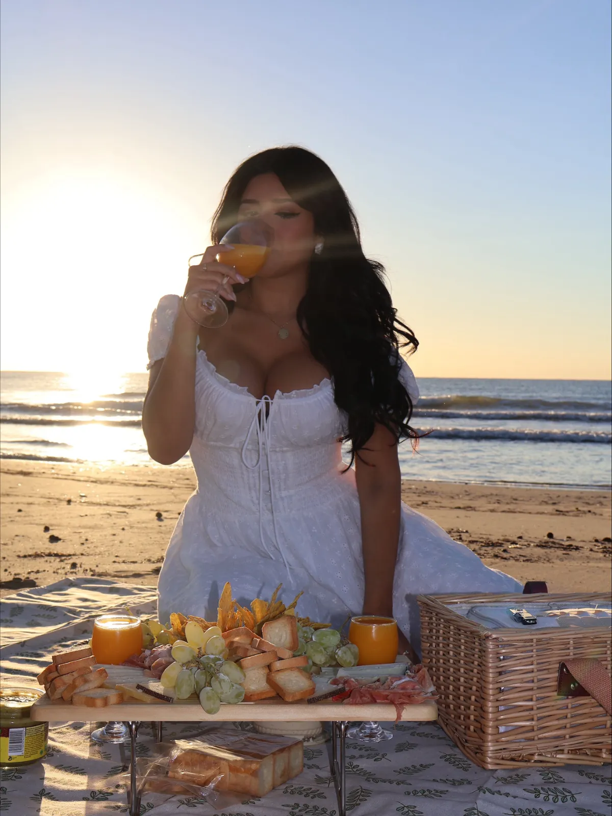 White 1940s Solid Cotton Embroidered Lace Dress sold by Retro Stage product image thumbnail 2