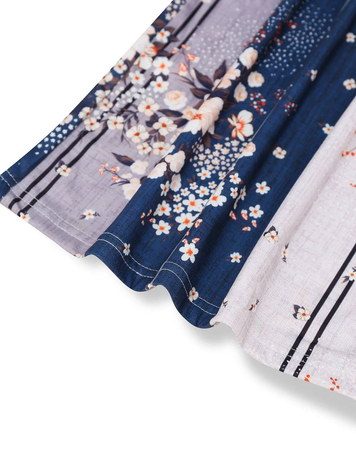 1930s Floral Colorblock High-Rise Suspender Jumpsuit sold by Retro Stage product image thumbnail 3