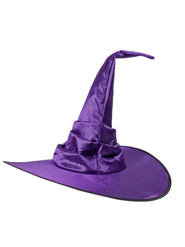 Halloween Satin Ruched Witch Hat sold by Retro Stage