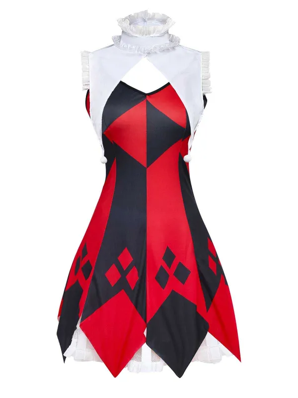 1970s Ruffled Collar Halloween Clown Costume Set sold by Retro Stage