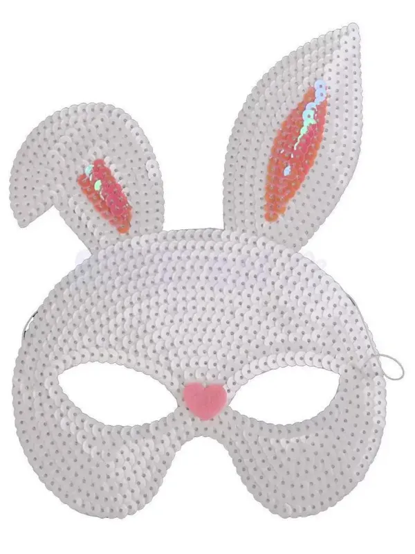 Sequin Halloween Party Bunny Mask sold by Retro Stage