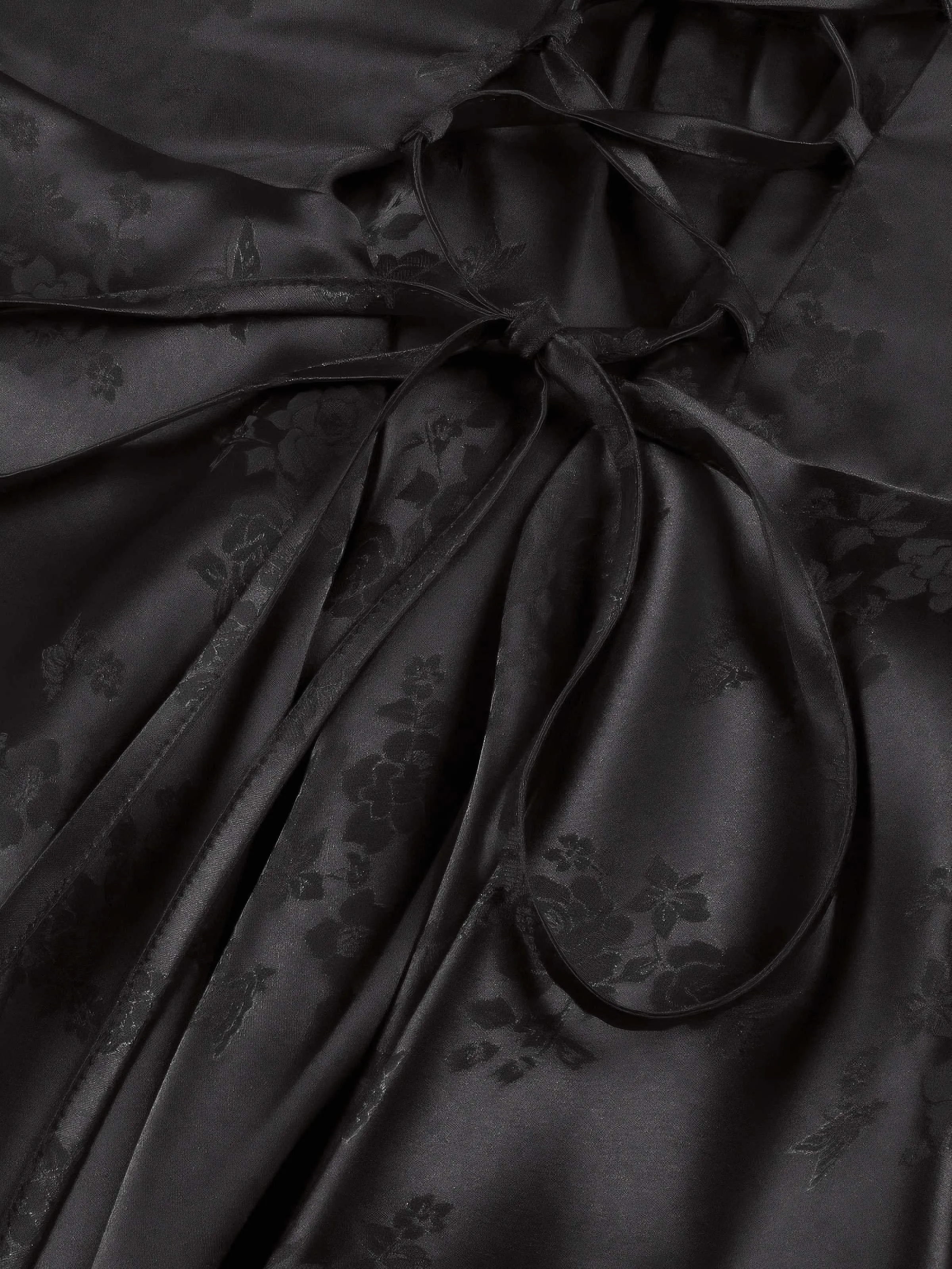 1980s Spaghetti Strap Asymmetrical Satin Dress sold by Retro Stage product image thumbnail 4