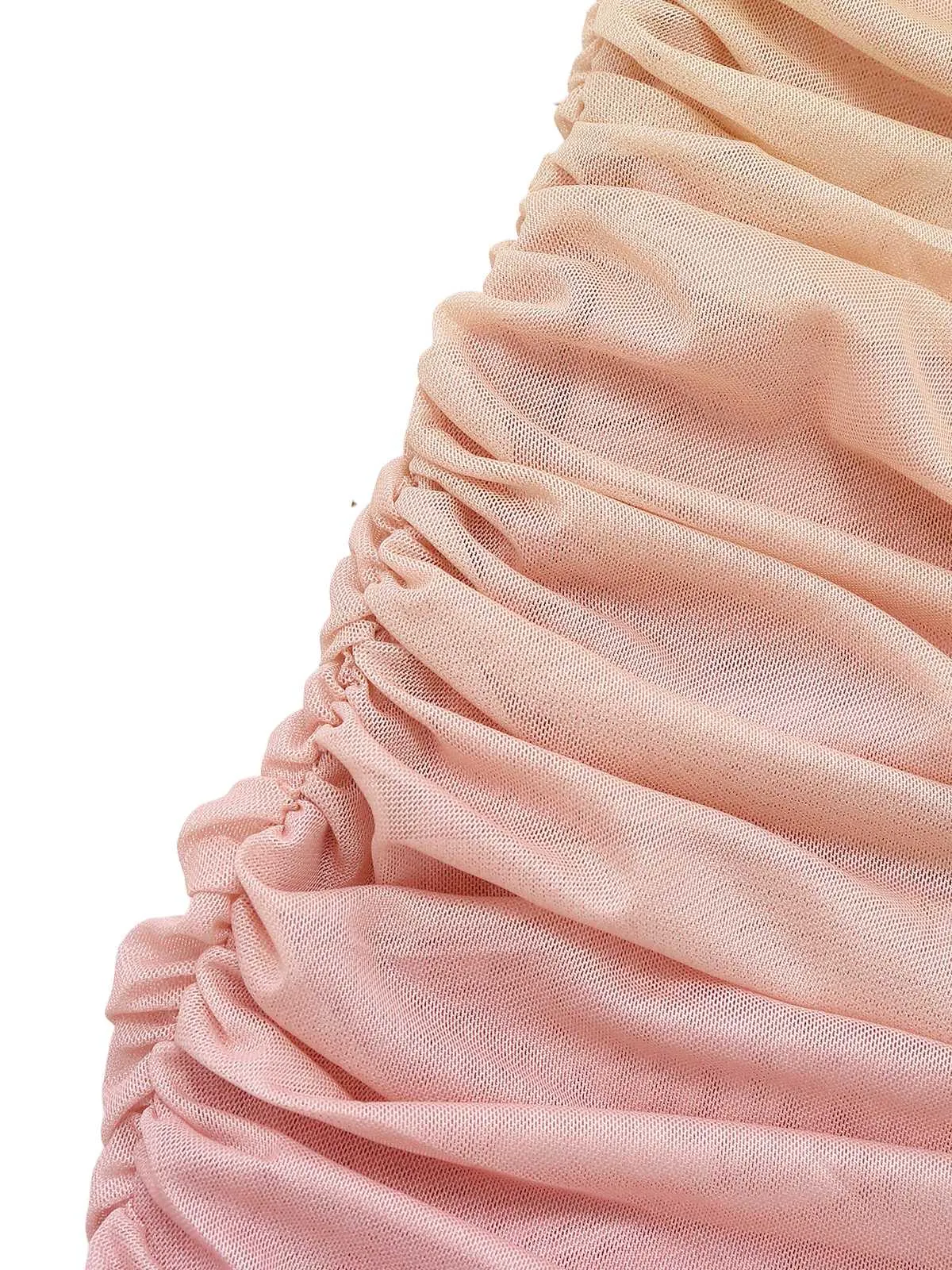 1960s Strapless Gradient Ruched Bodycon Dress With Scarf sold by Retro Stage product image thumbnail 4