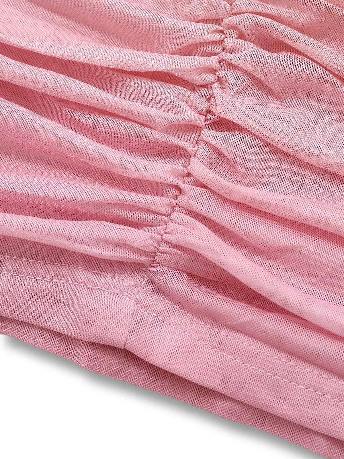 1960s Strapless Gradient Ruched Bodycon Dress With Scarf sold by Retro Stage product image thumbnail 5