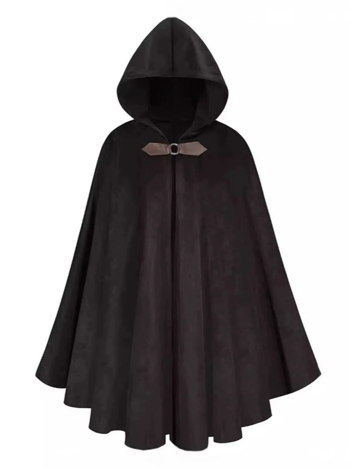 1940s Halloween Medieval Faux-Suede Cloak sold by Retro Stage