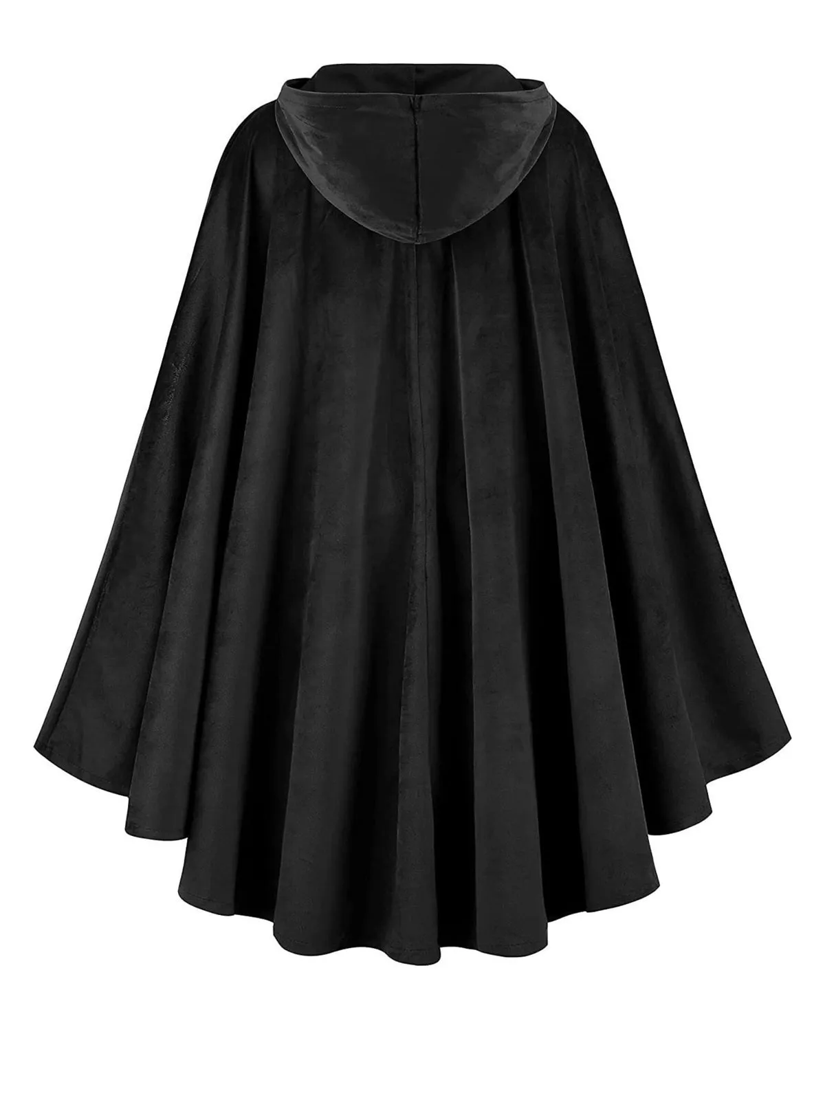 1940s Halloween Medieval Faux-Suede Cloak sold by Retro Stage product image thumbnail 2