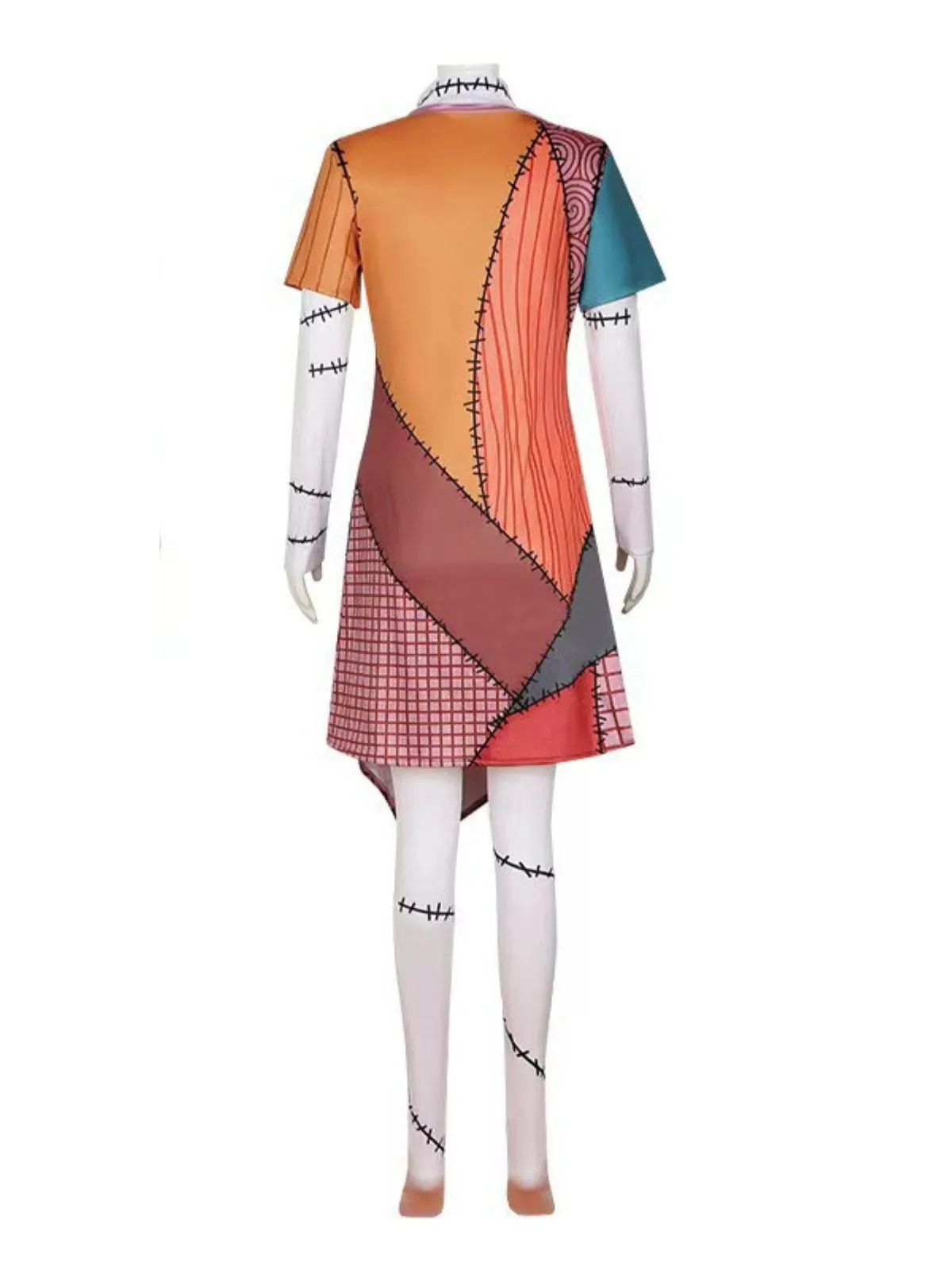 Multicolor 1940s Halloween Nightmare Sally Dress sold by Retro Stage product image thumbnail 2