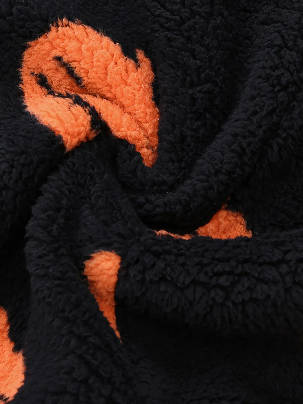 Orange 1930s Halloween Pumpkin Zipper Hooded Jumpsuit sold by Retro Stage product image thumbnail 5