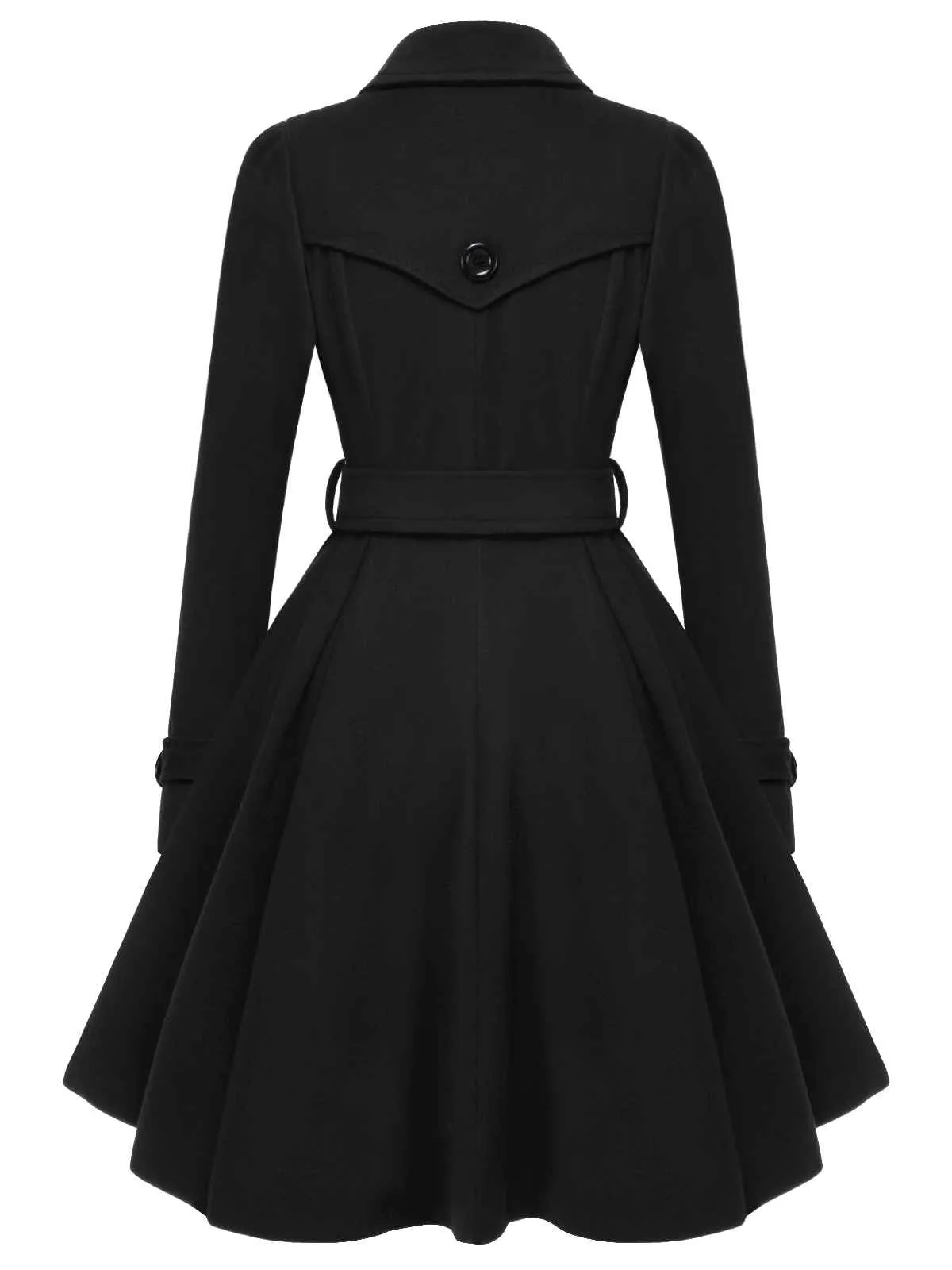 1950s Solid Color Lapel Slim Coat sold by Retro Stage product image thumbnail 4