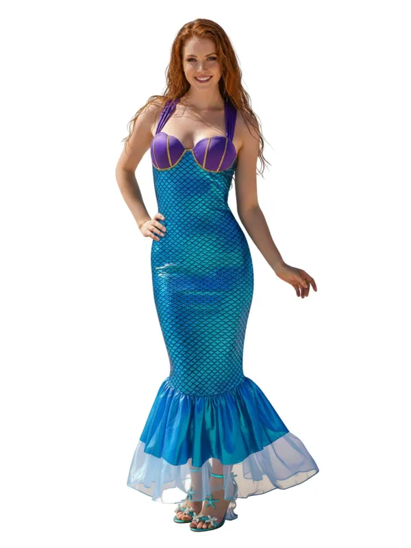 1930s Seashell Mermaid Halloween Bodycon Dress sold by Retro Stage