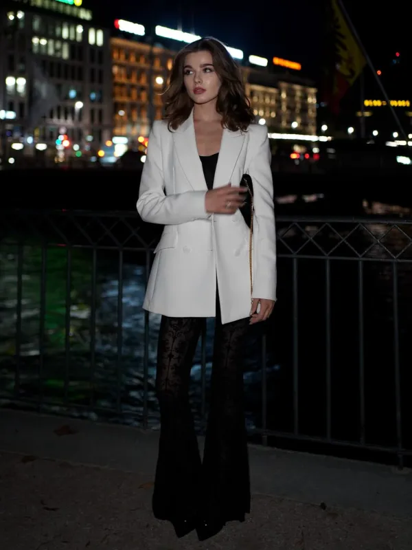 1930s Halloween Lace High Waisted Flared Pants sold by Retro Stage