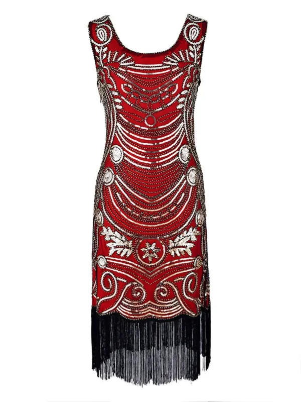 1920s Flapper Sequin Gatsby Dress sold by Retro Stage