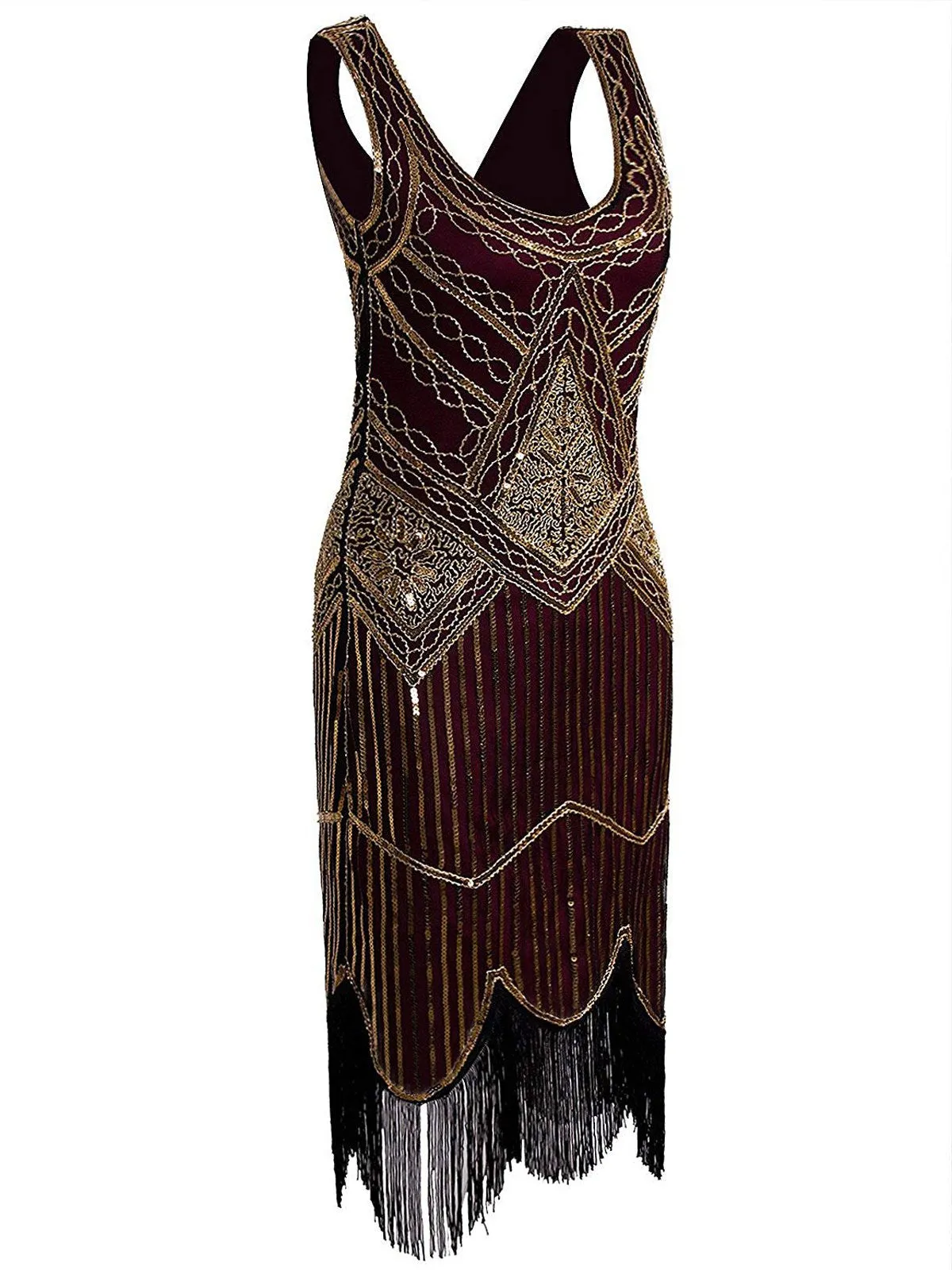 1920s Sequin Fringed Gatsby Dresses sold by Retro Stage product image thumbnail 3