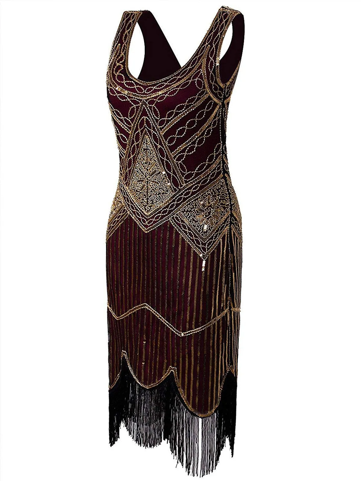 1920s Sequin Fringed Gatsby Dresses sold by Retro Stage product image thumbnail 2