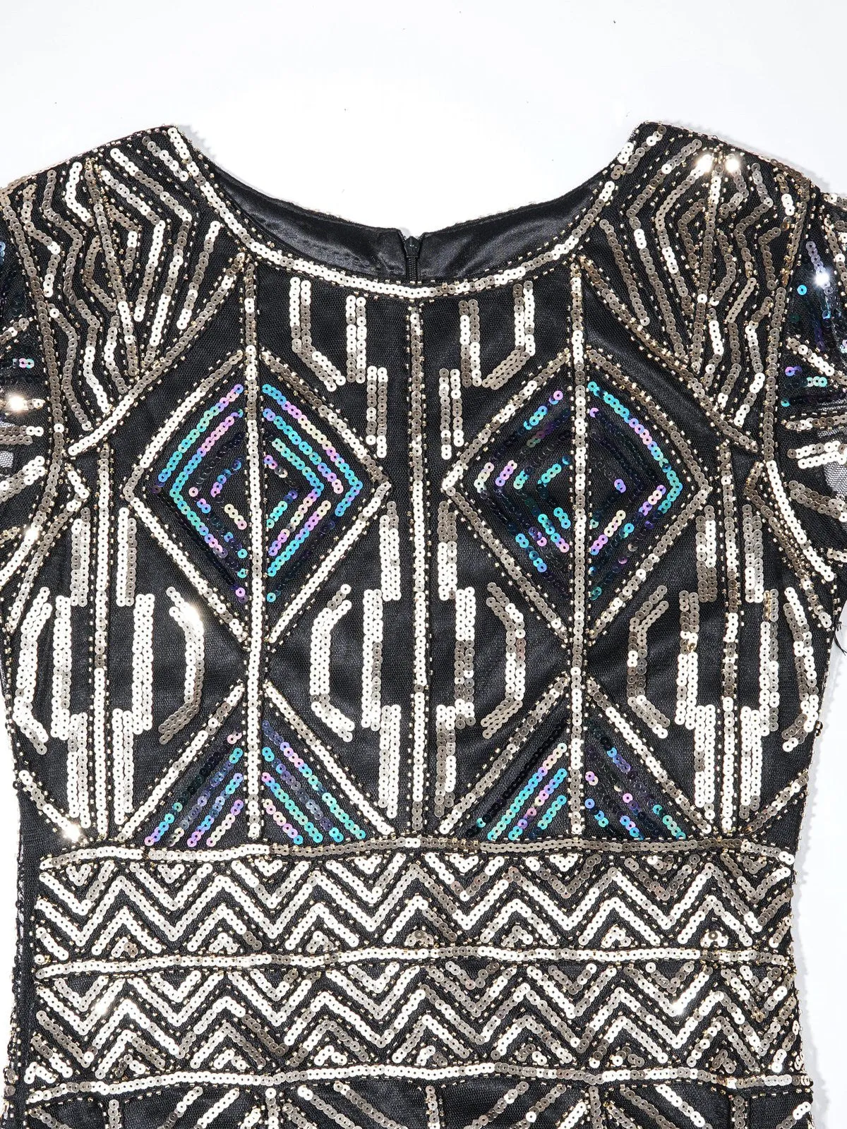 1920s Sequin Fringed flapper Dress sold by Retro Stage product image thumbnail 4