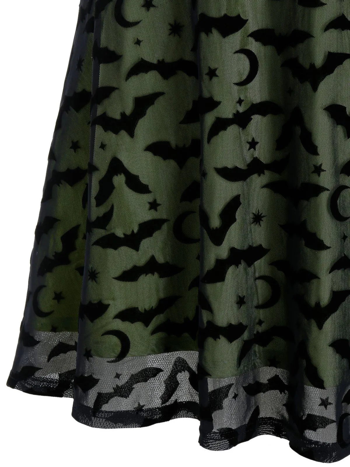 Yellow 1950s Strap Bat Swing Dress sold by Retro Stage product image thumbnail 3