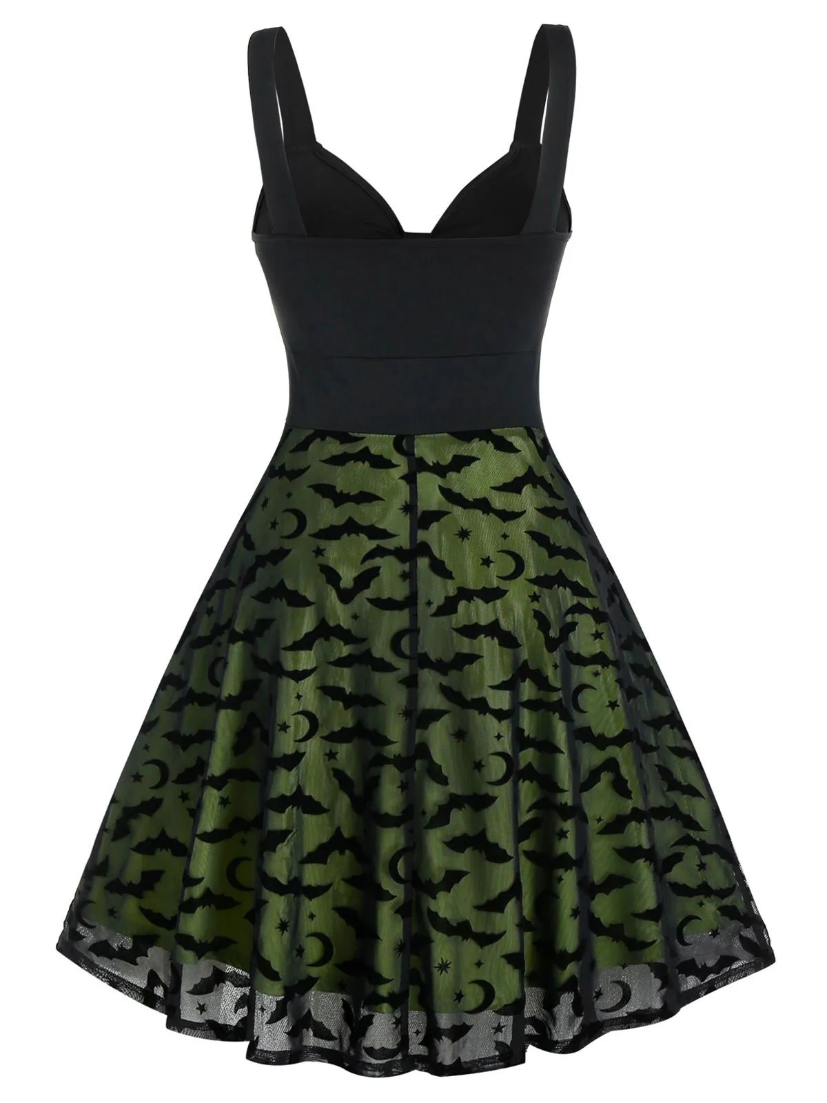 Yellow 1950s Strap Bat Swing Dress sold by Retro Stage product image thumbnail 2