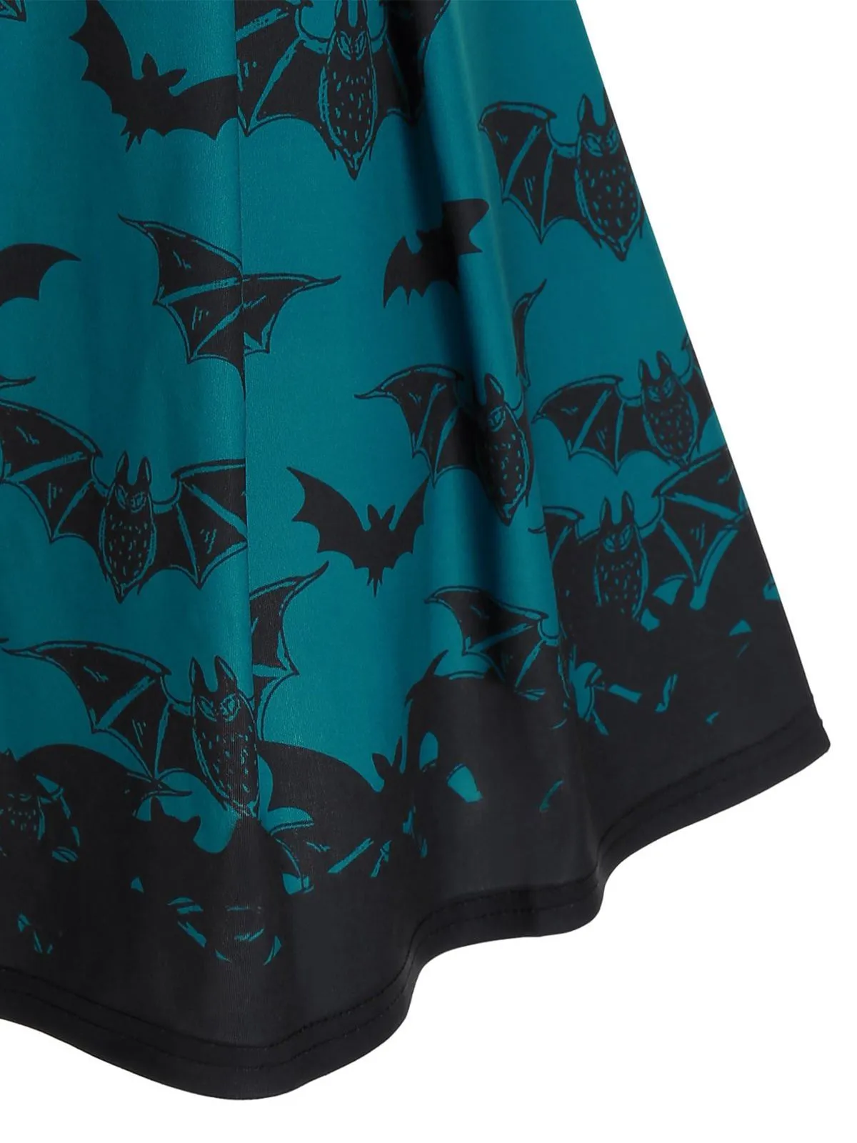 Blue 1950s Strap Bat Swing Dress sold by Retro Stage product image thumbnail 3