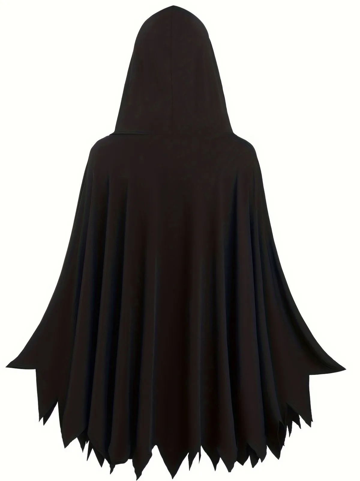 1970s Halloween Skeleton Bone Print Hooded Cape sold by Retro Stage product image thumbnail 2
