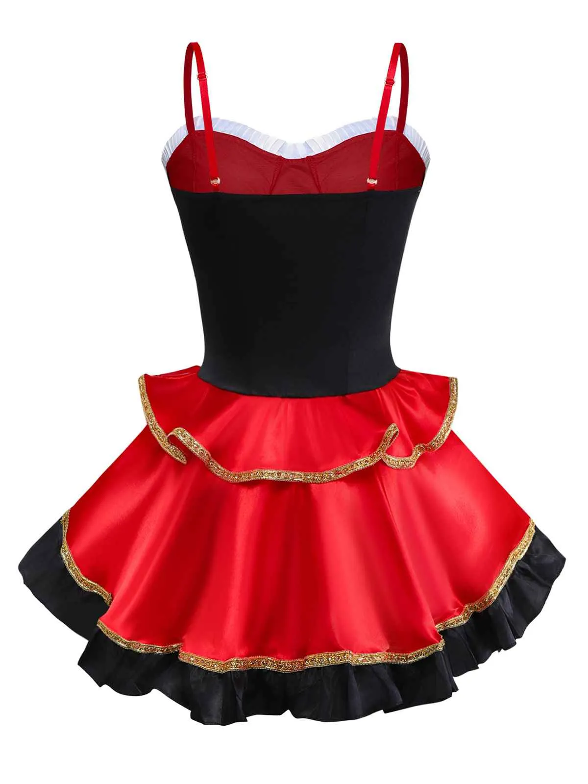 2PCS Red 1970s Riding Hood Costume Cape With Corset Dress sold by Retro Stage product image thumbnail 3