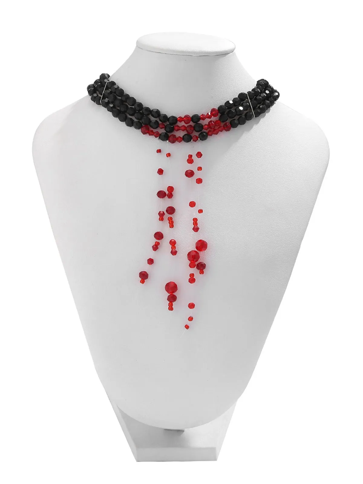 Halloween Gothic Crystal Blood Drop Necklace sold by Retro Stage product image thumbnail 5