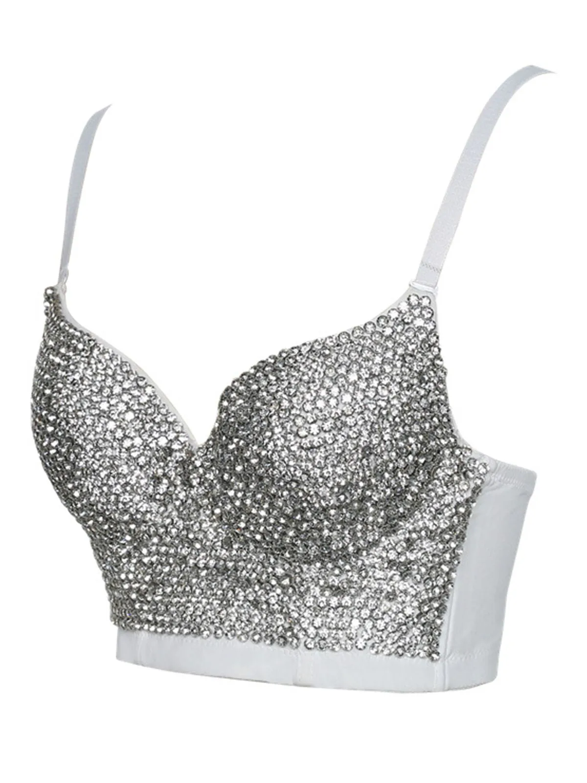 1970s Steampunk Rhinestone Studded Camisole sold by Retro Stage product image thumbnail 5