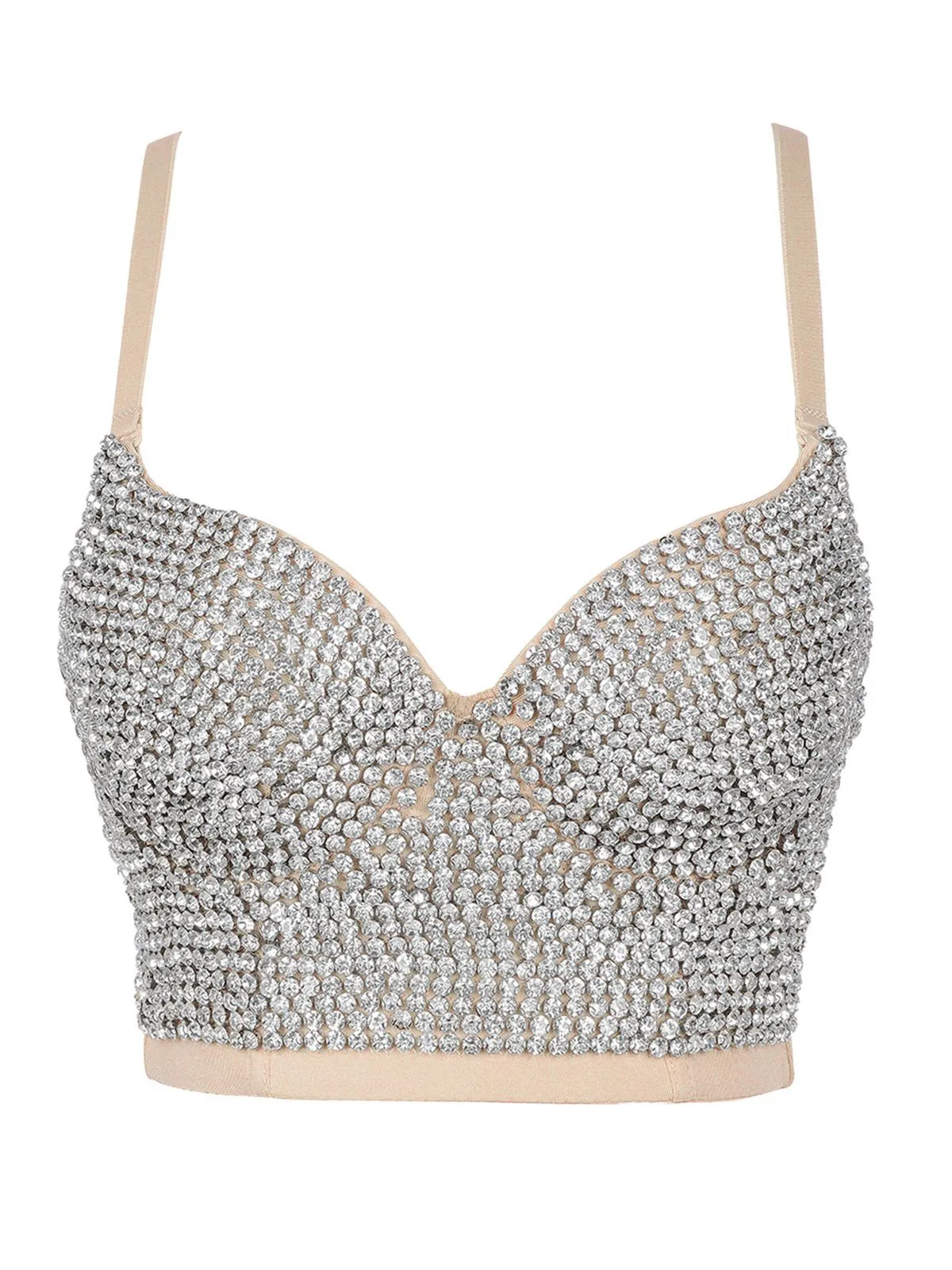 1970s Steampunk Rhinestone Studded Camisole sold by Retro Stage product image thumbnail 2