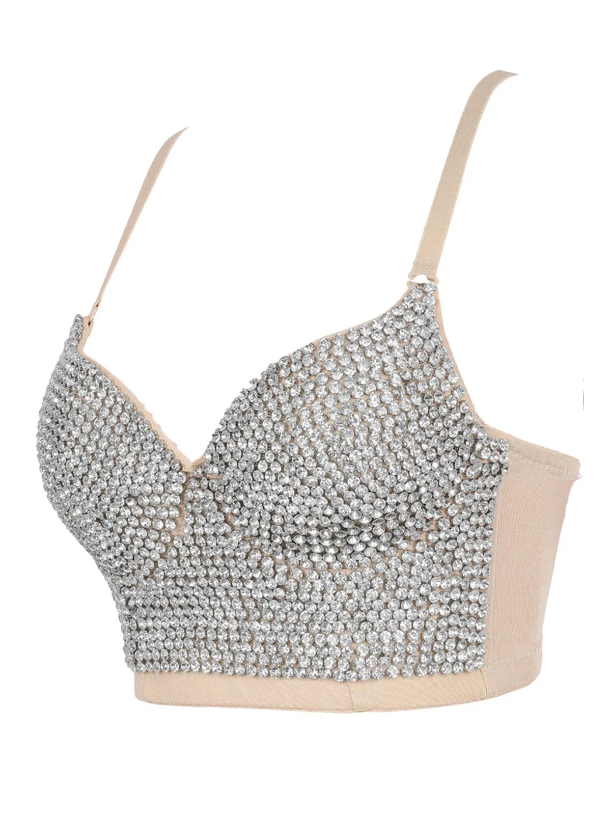 1970s Steampunk Rhinestone Studded Camisole sold by Retro Stage product image thumbnail 3