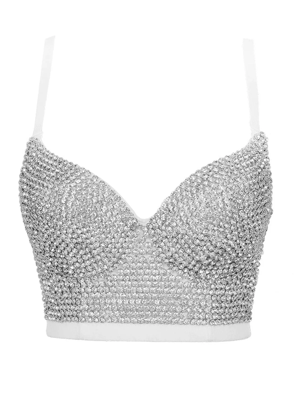 1970s Steampunk Rhinestone Studded Camisole sold by Retro Stage product image thumbnail 4