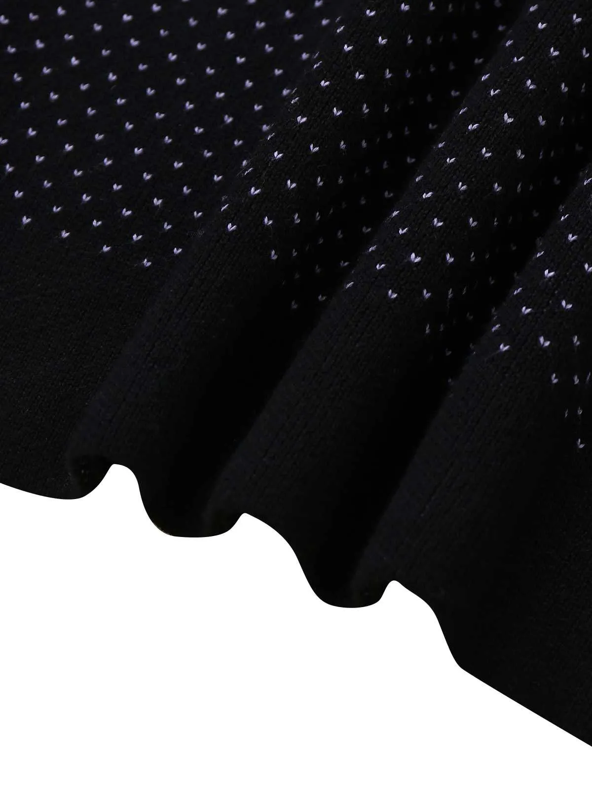 Black 1960s Dots Halloween Ghost Sweater Dress sold by Retro Stage product image thumbnail 5