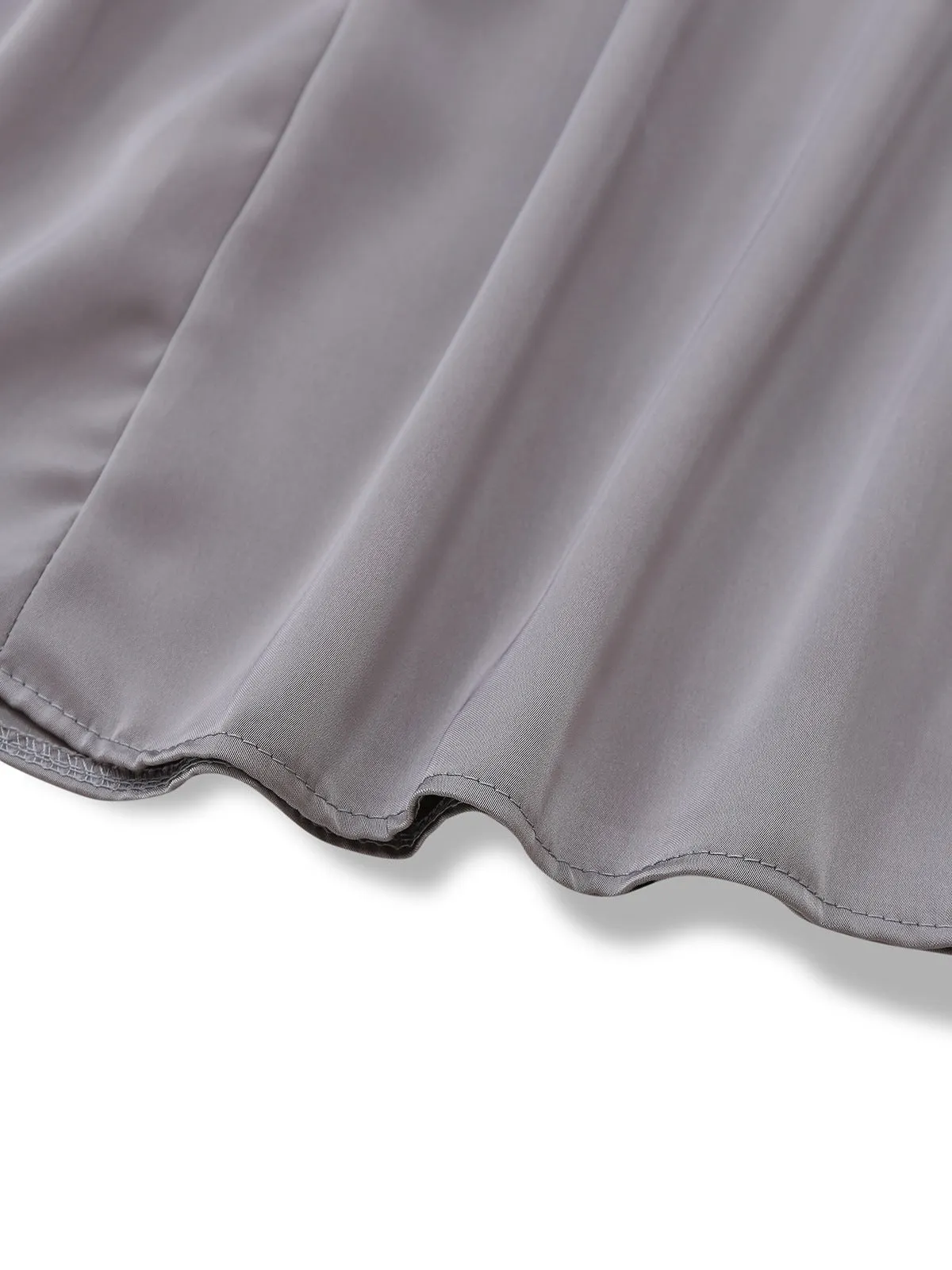 3PCS Pink 1950s Satin Lace Embroidered Dress & Off-Shoulder Top sold by Retro Stage product image thumbnail 4