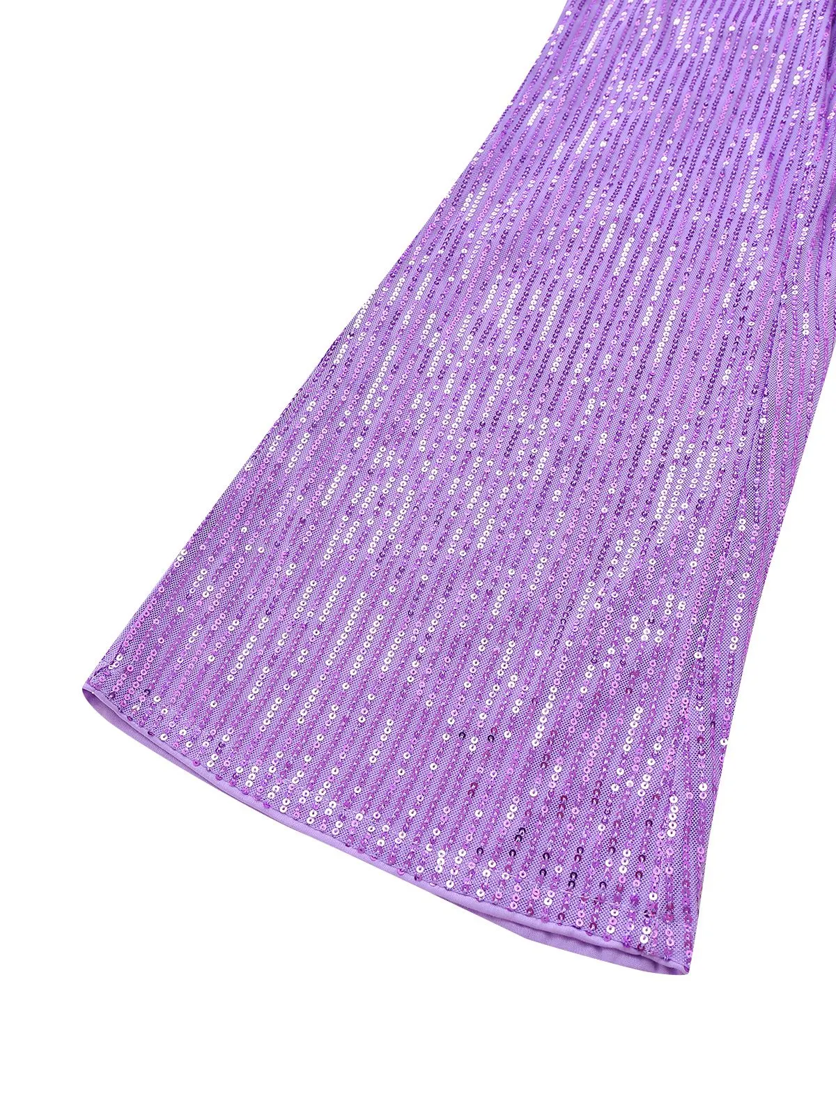 1930s One Shoulder Chiffon Sequined Jumpsuit sold by Retro Stage product image thumbnail 3