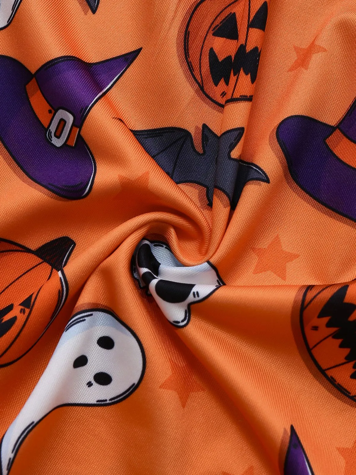 1960s Halloween Print Lace Patchwork Sleepwear sold by Retro Stage product image thumbnail 4