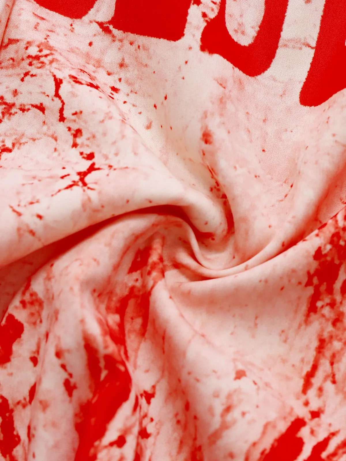 Red 1950s Blood Print Halloween Horror Dress sold by Retro Stage product image thumbnail 4