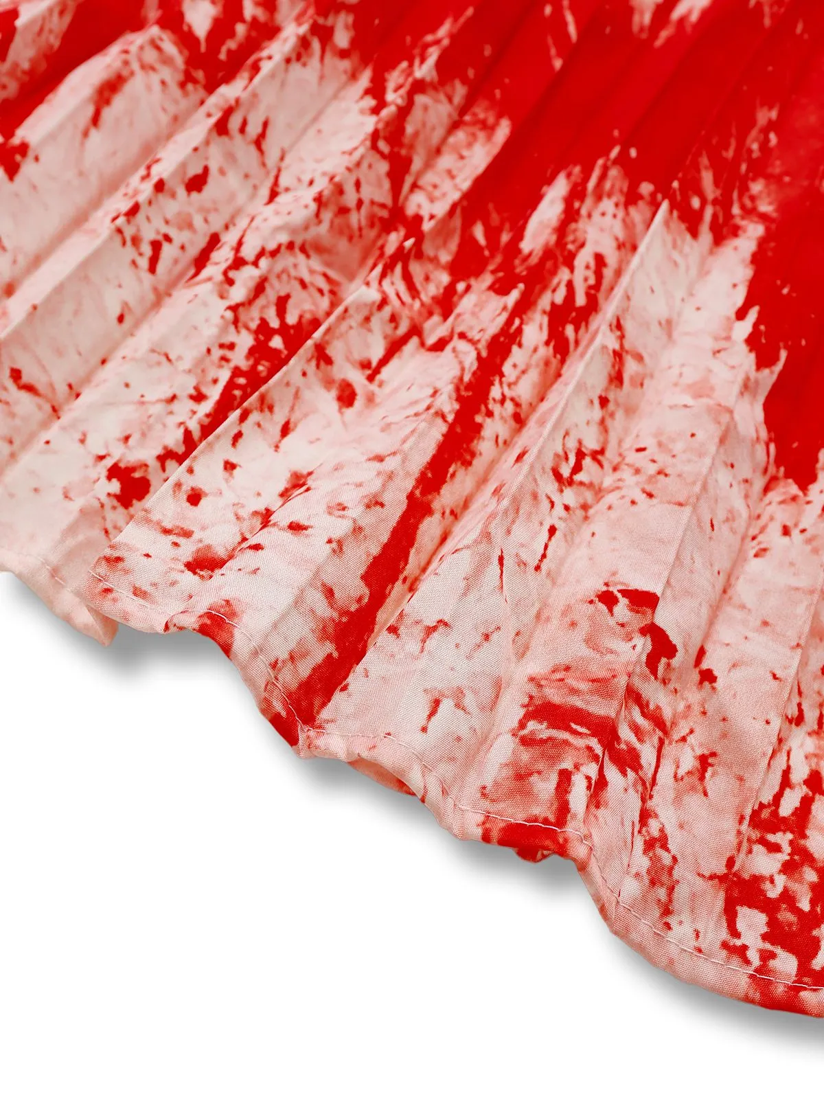 Red 1950s Blood Print Halloween Horror Dress sold by Retro Stage product image thumbnail 5