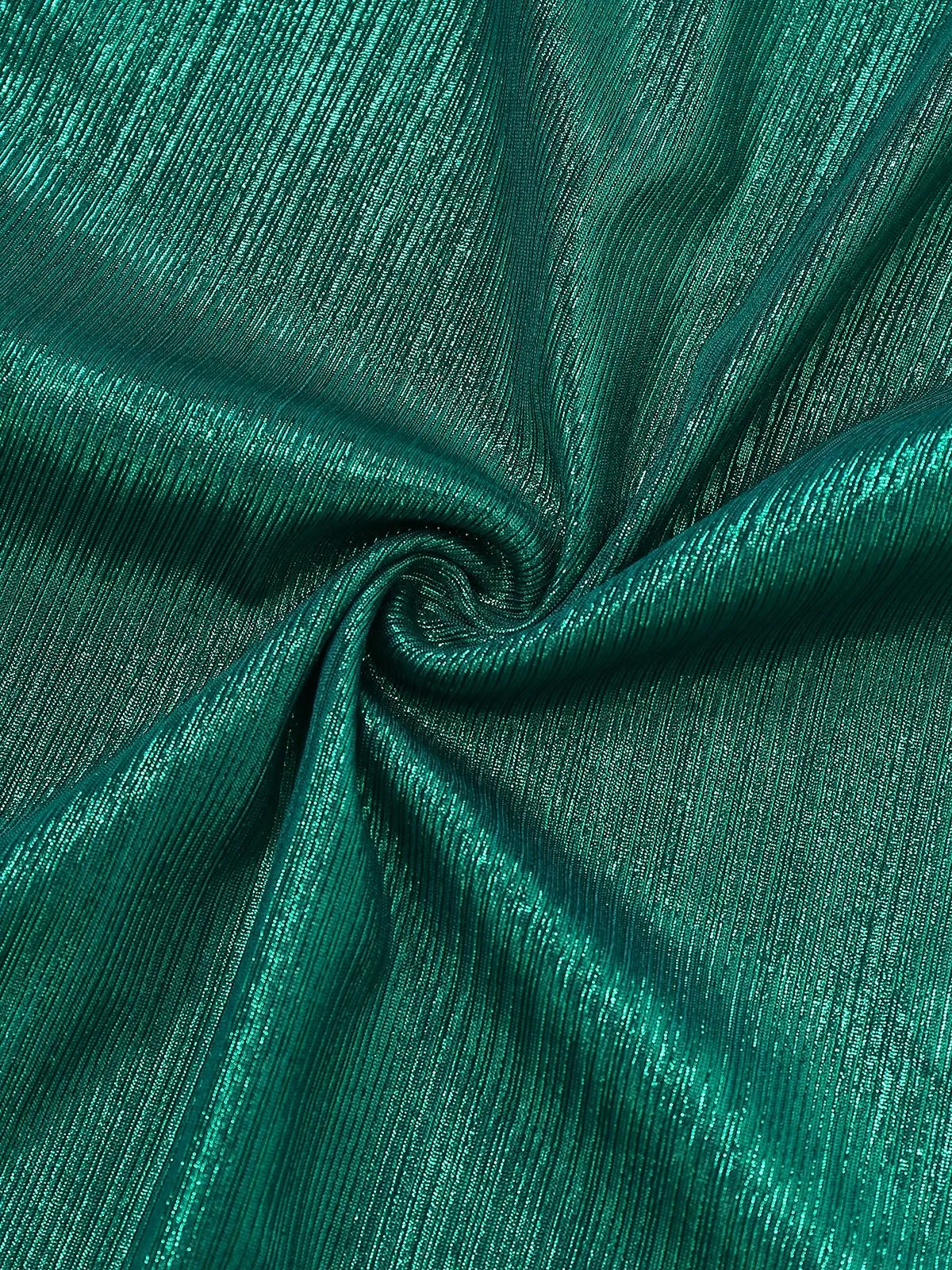 1970s Metallic V-Neck Wide-Leg Jumpsuit sold by Retro Stage product image thumbnail 5