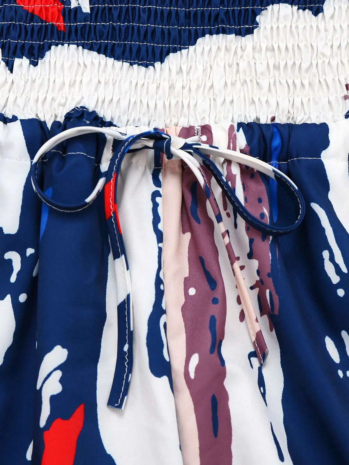 Multicolor 1960s Splashing Ink Strapless Jumpsuit sold by Retro Stage product image thumbnail 3