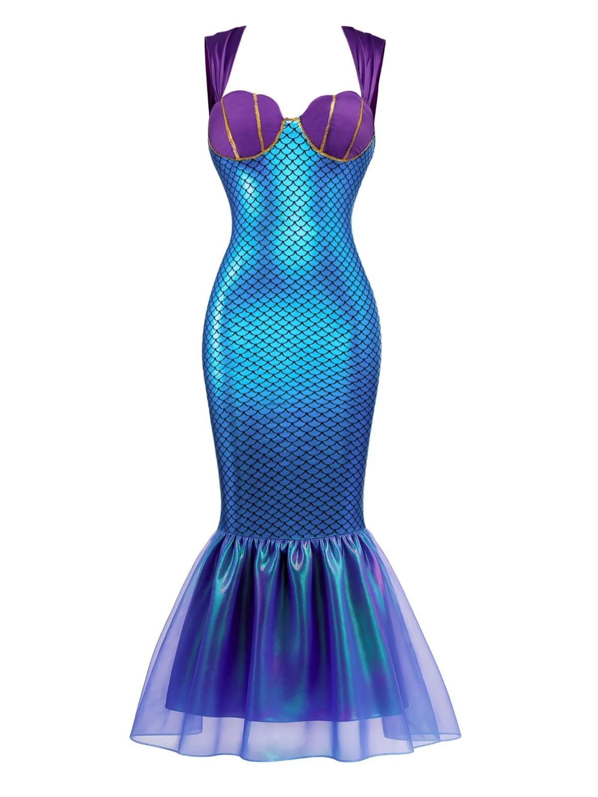1930s Seashell Mermaid Halloween Bodycon Dress sold by Retro Stage