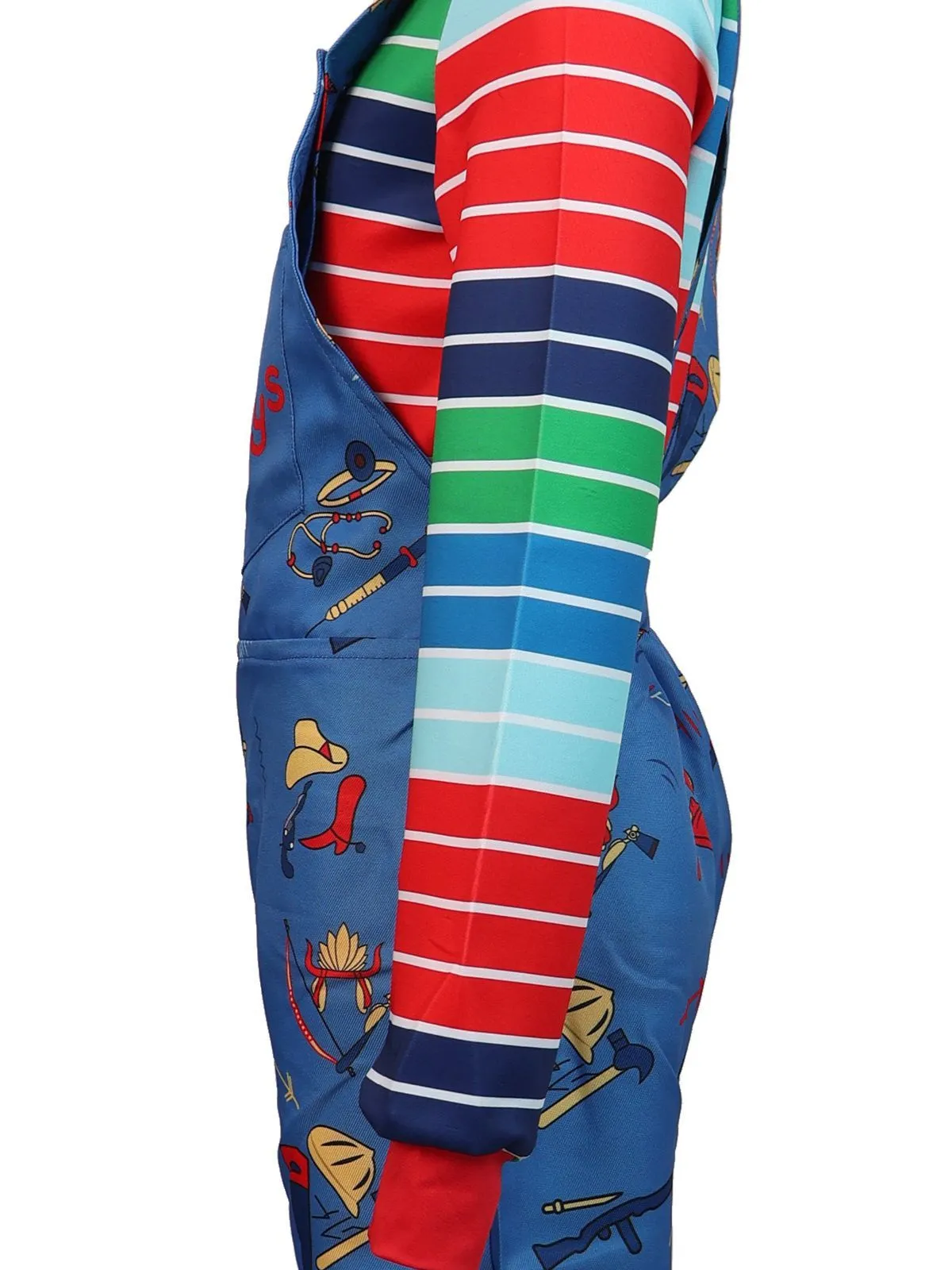 1940s Chucky Doll Striped Dungarees Cosplay Set sold by Retro Stage product image thumbnail 3