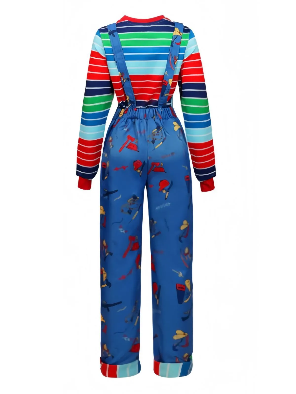 1940s Chucky Doll Striped Dungarees Cosplay Set sold by Retro Stage product image thumbnail 2