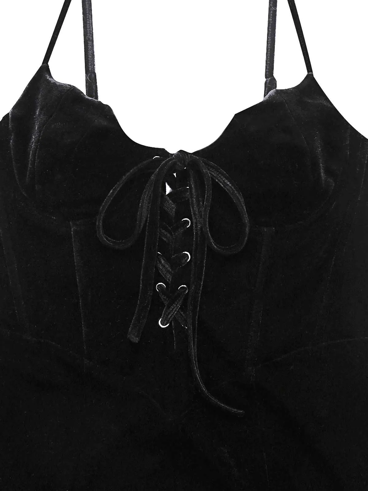 Black 1960s Bat Neckline Velvet Slit Dress sold by Retro Stage product image thumbnail 5