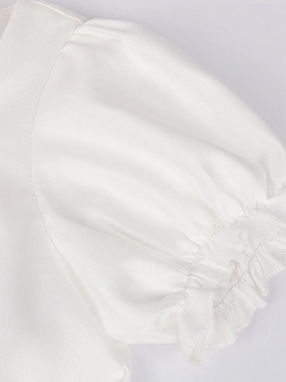 1940s Punk Gothic Puff Sleeve Ruffled Dress sold by Retro Stage product image thumbnail 4