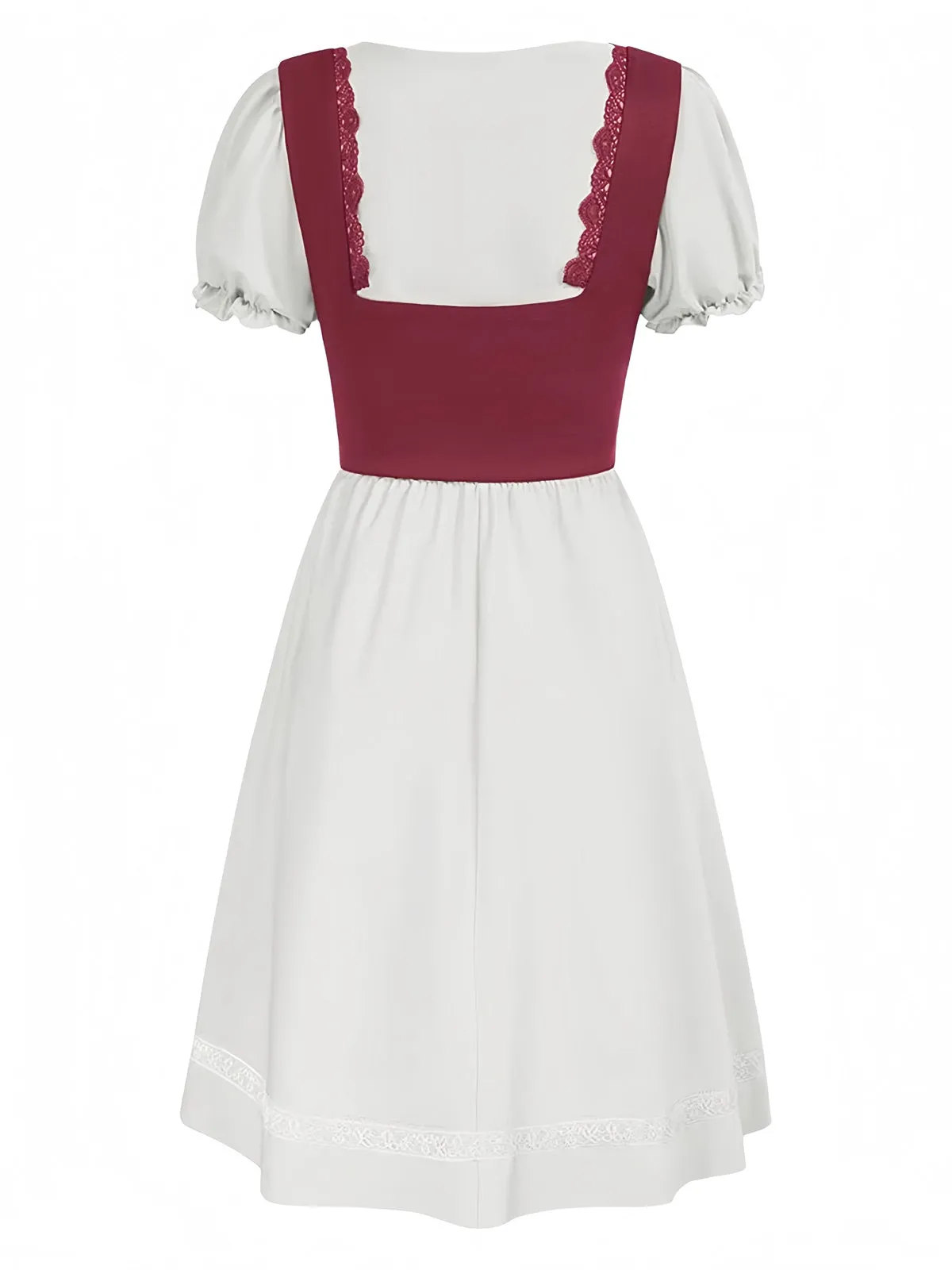 1940s Punk Gothic Puff Sleeve Ruffled Dress sold by Retro Stage product image thumbnail 2