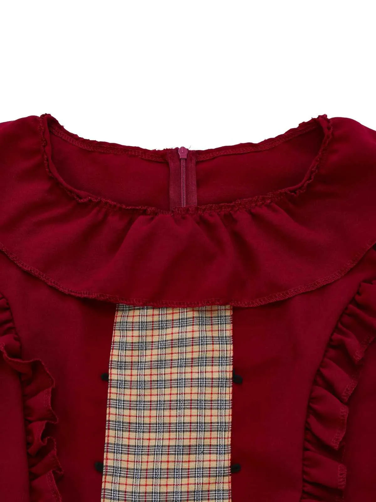1950s Red Riding Halloween Costume Dress With Cape sold by Retro Stage product image thumbnail 3