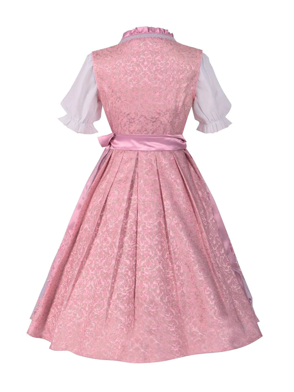 Pink 1950 Embroidered Puff Dress Set sold by Retro Stage product image thumbnail 2